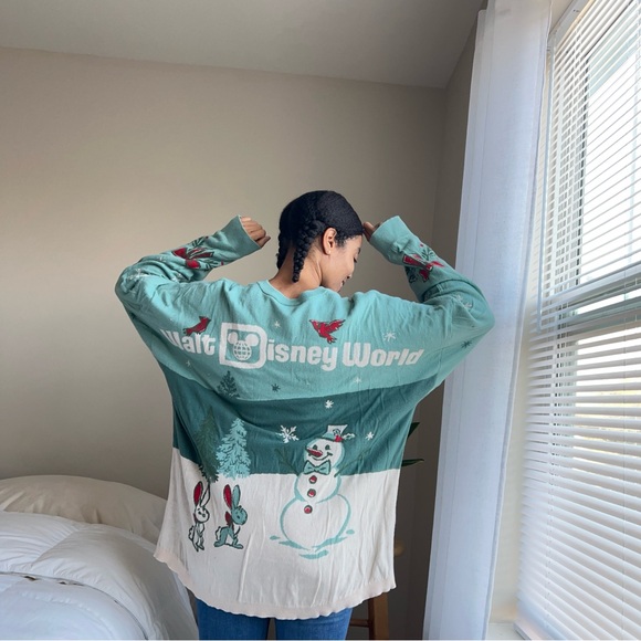 Disney World Mickey Mouse Holiday Spirit Jersey Sweater Adults size Large - Picture 12 of 12